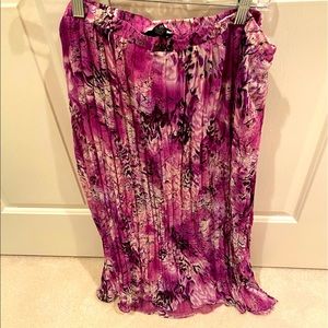 Maggie Barnes Purple Patterned Skirt! NEVER WORN